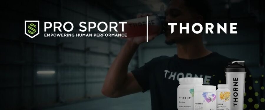 PRO SPORT and Thorn logos representing the partnership