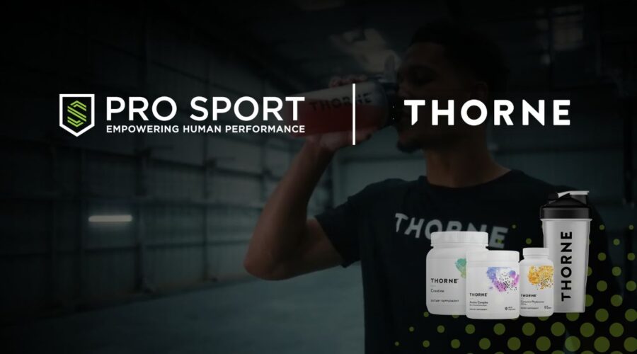 PRO SPORT and Thorn logos representing the partnership
